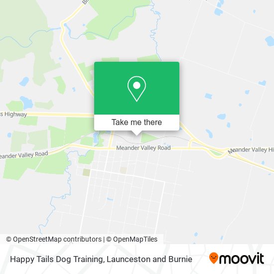 Happy Tails Dog Training map