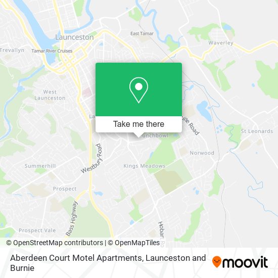 Aberdeen Court Motel Apartments map