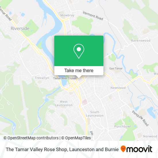 The Tamar Valley Rose Shop map