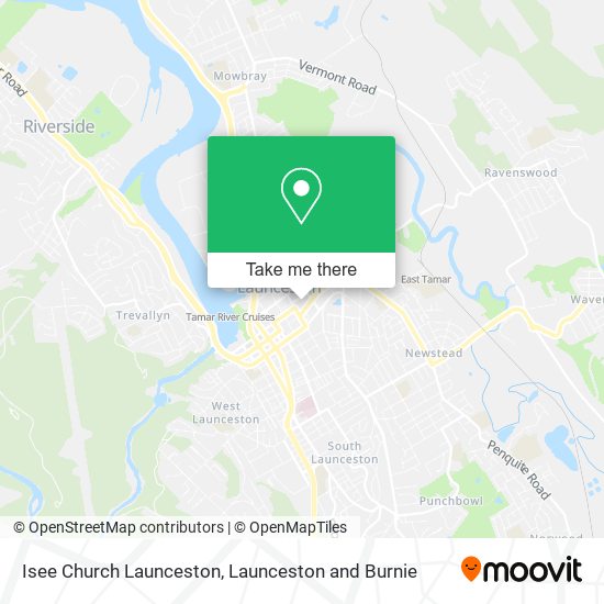 Isee Church Launceston map