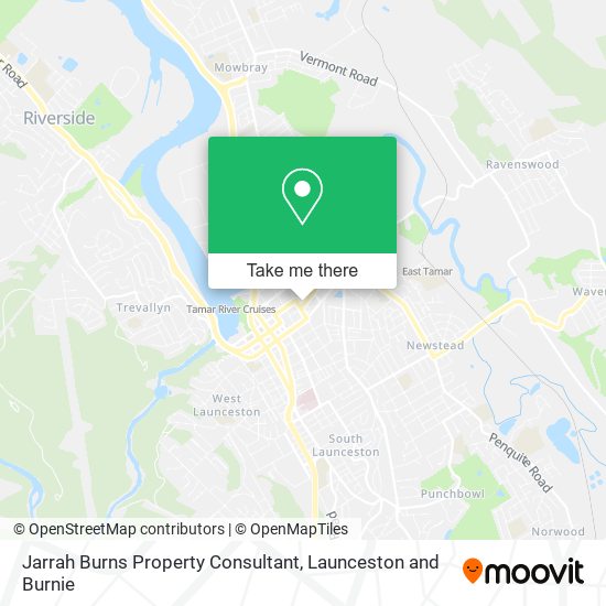 Jarrah Burns Property Consultant map