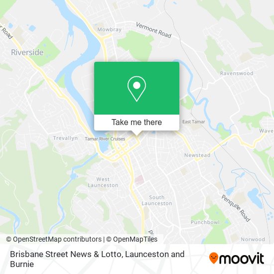 Brisbane Street News & Lotto map