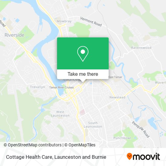 Cottage Health Care map