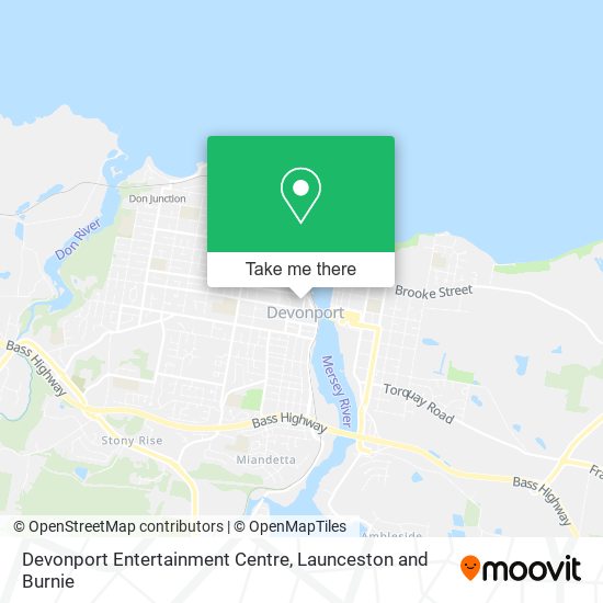 Devonport Entertainment Centre map