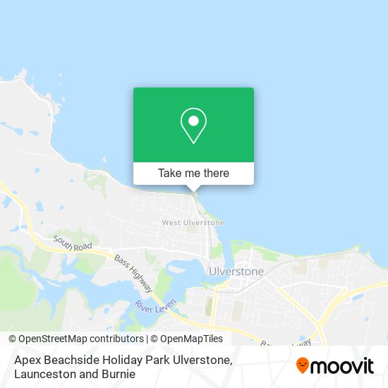 Apex Beachside Holiday Park Ulverstone map