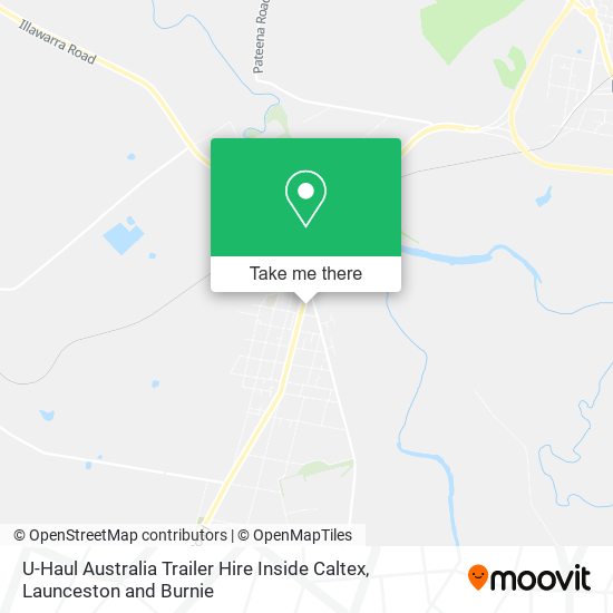 U-Haul Australia Trailer Hire Inside Caltex map