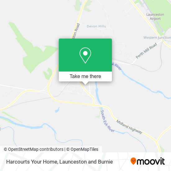 Harcourts Your Home map