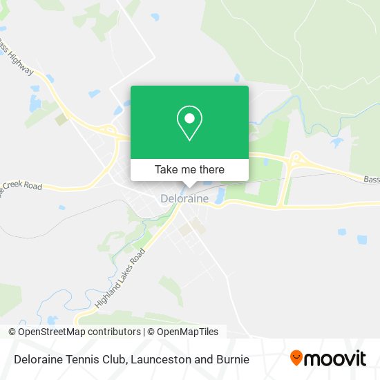 Deloraine Tennis Club map