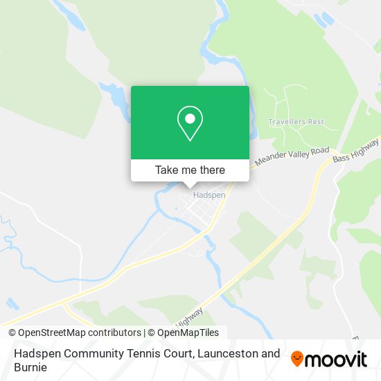 Hadspen Community Tennis Court map