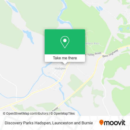Discovery Parks Hadspen map
