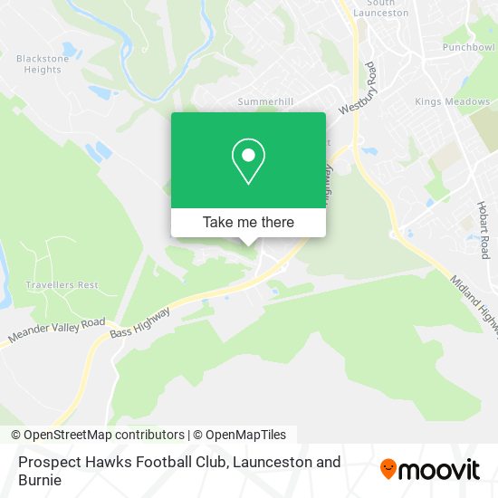 Prospect Hawks Football Club map