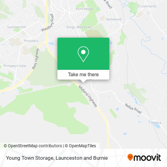 Young Town Storage map