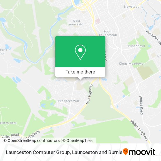 Launceston Computer Group map