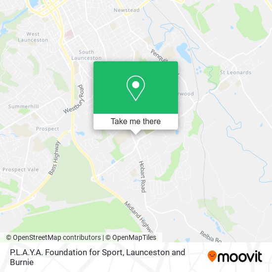 P.L.A.Y.A. Foundation for Sport map