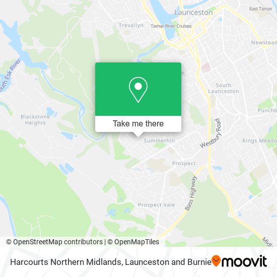 Harcourts Northern Midlands map