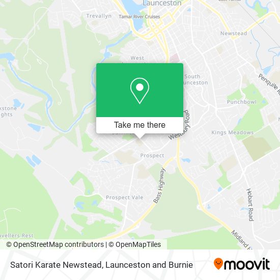 Satori Karate Newstead map