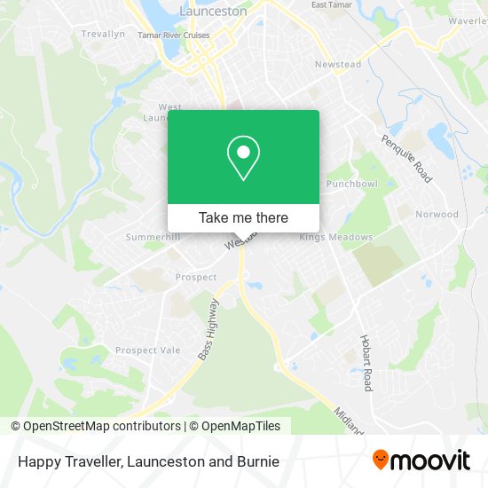 Happy Traveller map