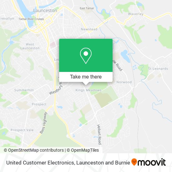United Customer Electronics map