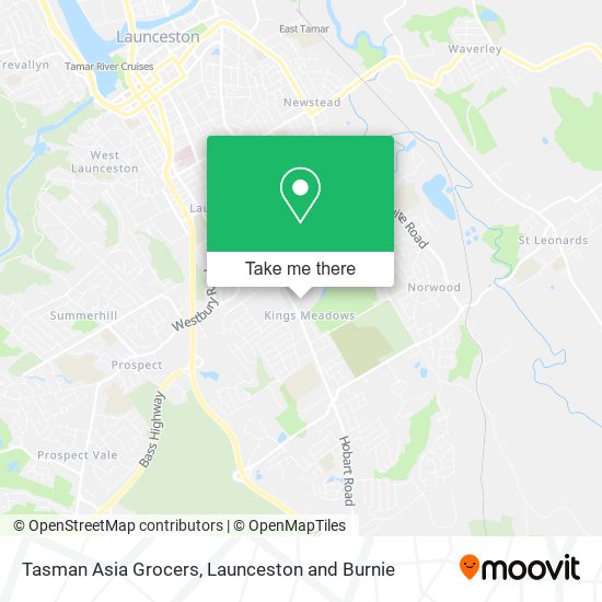 Tasman Asia Grocers map