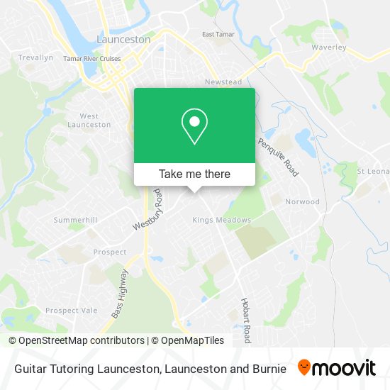 Mapa Guitar Tutoring Launceston