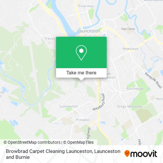 Mapa Browbrad Carpet Cleaning Launceston