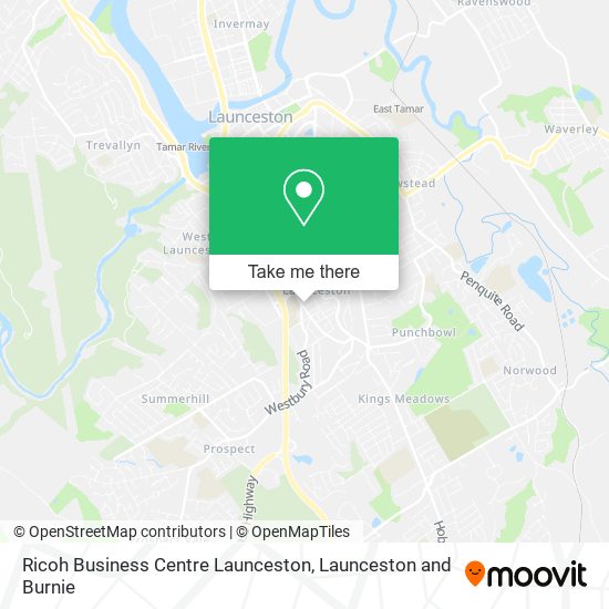 Ricoh Business Centre Launceston map