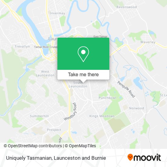 Uniquely Tasmanian map