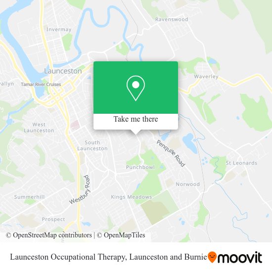 Launceston Occupational Therapy map