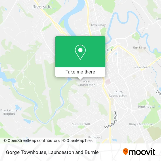 Gorge Townhouse map
