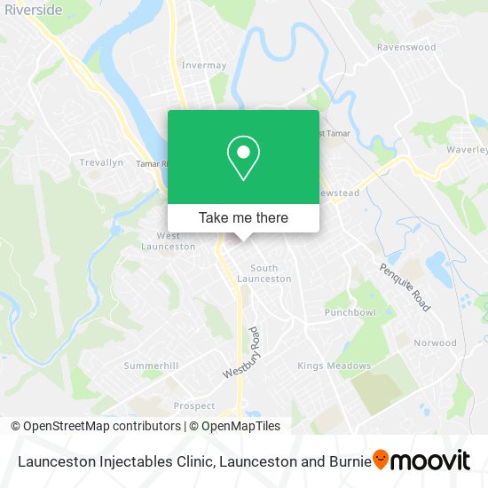 Mapa Launceston Injectables Clinic