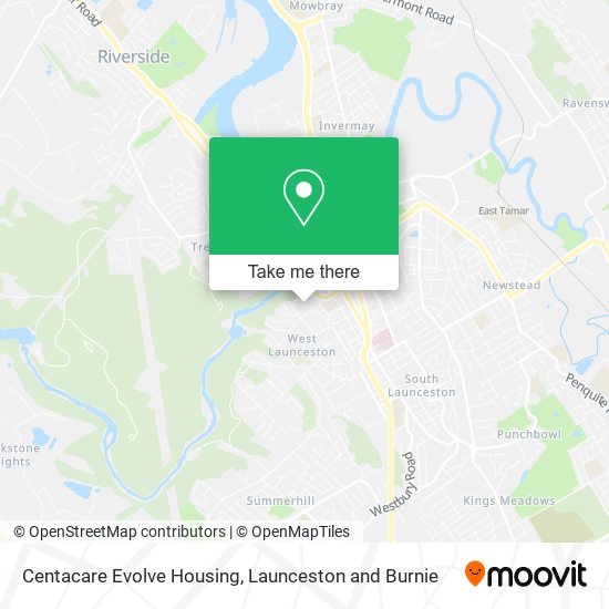 Mapa Centacare Evolve Housing