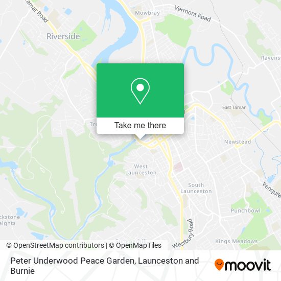 Peter Underwood Peace Garden map