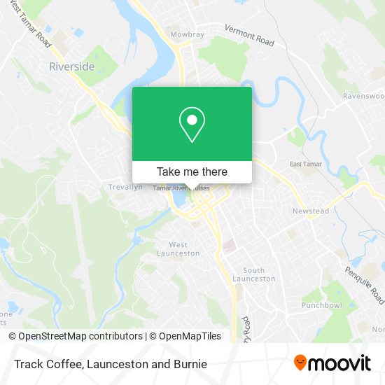 Track Coffee map