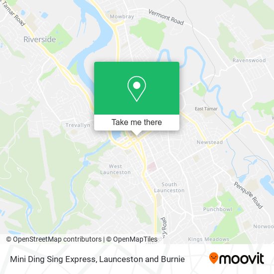 Mini Ding Sing Express map