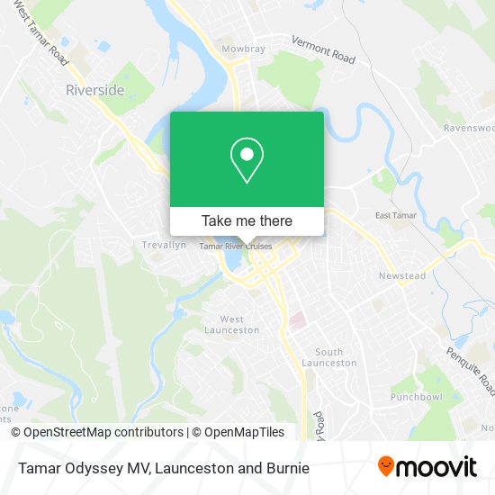 Tamar Odyssey MV map