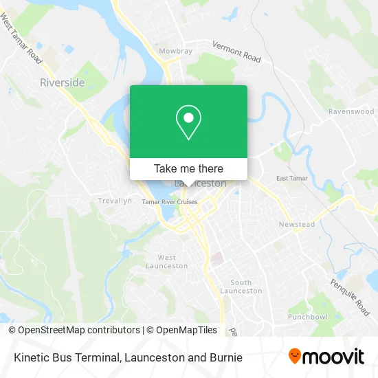 Kinetic Bus Terminal map