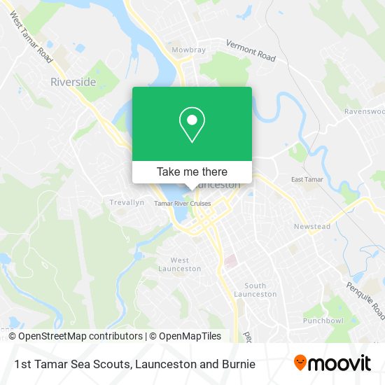 1st Tamar Sea Scouts map