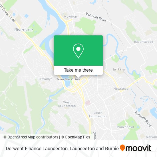 Derwent Finance Launceston map