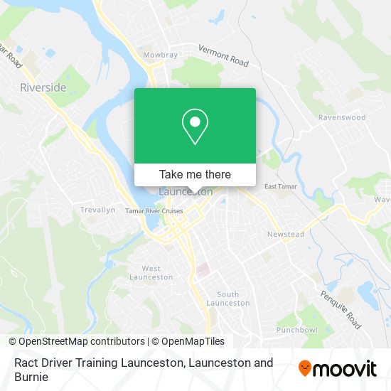 Ract Driver Training Launceston map