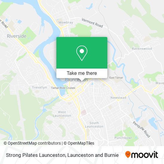 Strong Pilates Launceston map