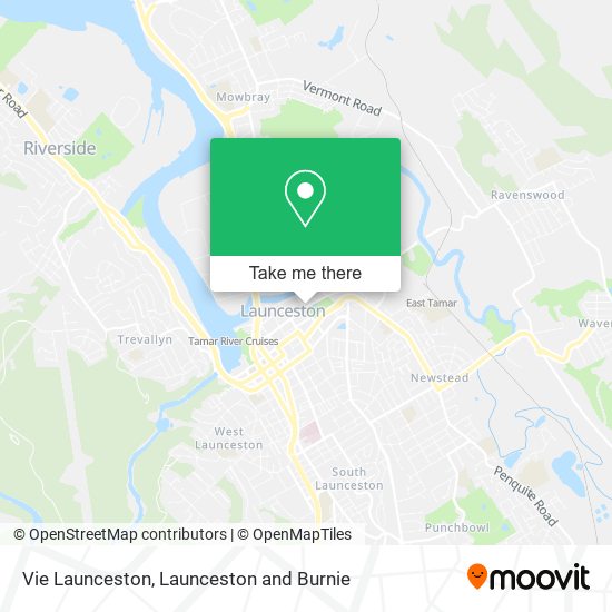 Vie Launceston map