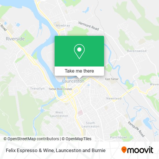 Felix Espresso & Wine map
