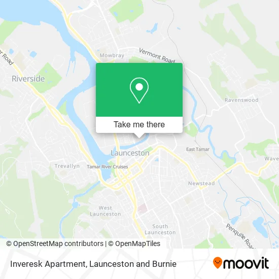 Inveresk Apartment map