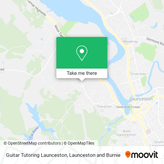 Mapa Guitar Tutoring Launceston