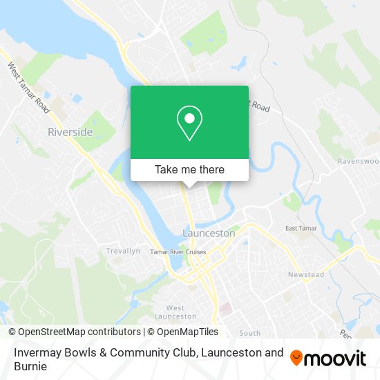 Invermay Bowls & Community Club map