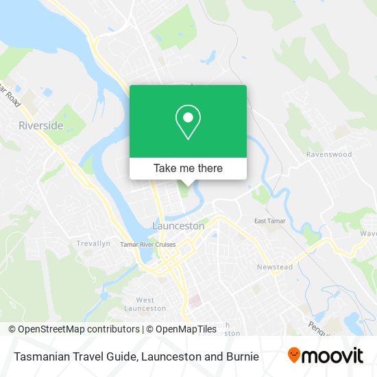 Tasmanian Travel Guide map