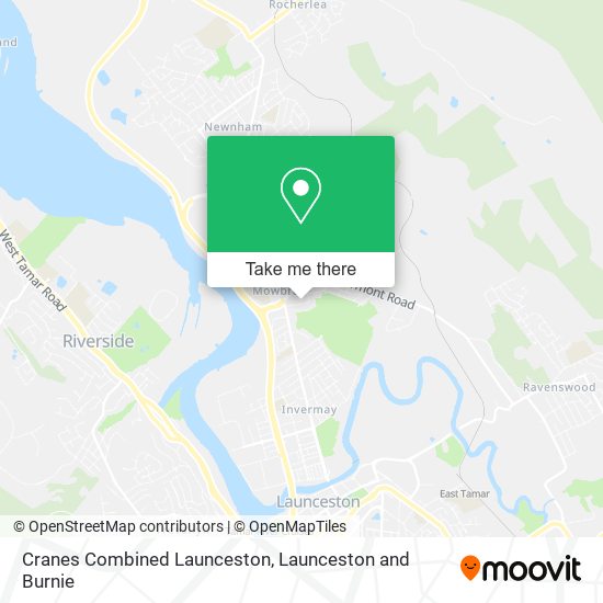 Mapa Cranes Combined Launceston
