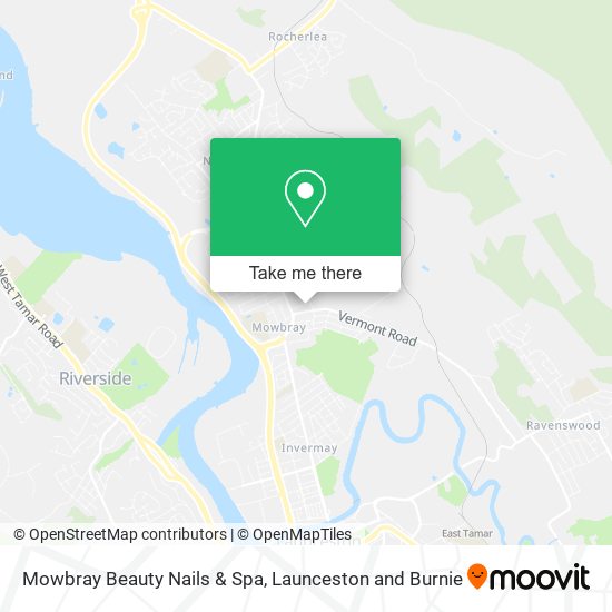 Mowbray Beauty Nails & Spa map