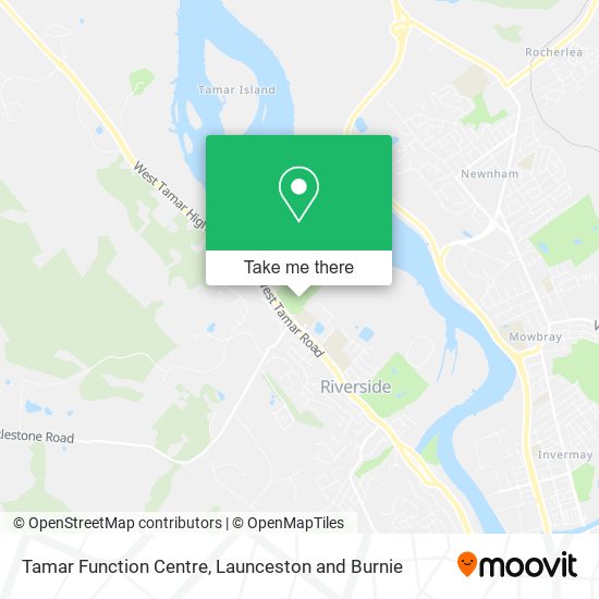 Tamar Function Centre map