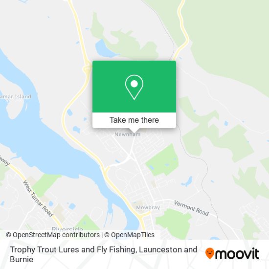 Trophy Trout Lures and Fly Fishing map